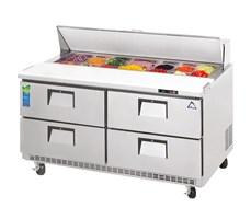 Bàn mát salad 2 tầng 4 ngăn kéo Everestref EPBNR2-D4