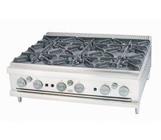 Bếp âu 6 họng không kèm chân đứng MSM 6-OB