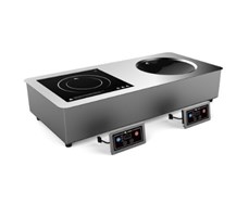 Bếp á từ đôi âm quầy và mặt lõm MANTRU.E ZC2-C366B-Q