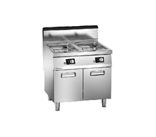 Bếp chiên nhúng đôi dùng gas S 16+16L Angelo PO 1S1FR4G