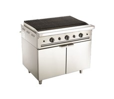 Bếp nướng than đá nhân tạo kết hợp chiên phẳng Msm CBHP-1000