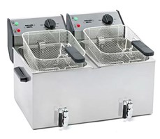 Bếp chiên nhúng đôi dùng điện có van xả Roller Grill FD 80 DR