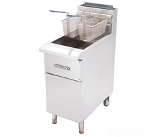 Bếp chiên nhúng đôi dùng gas Berjaya GDFE2BFS-17