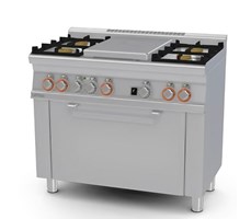 Bếp 4 họng có lò nướng điện LOTUS TPFM4-610GEM