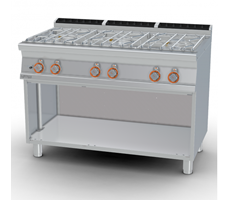 Bếp âu 6 đầu đốt dùng gas LOTUS PCA-712GP