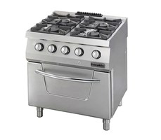 Bếp âu 4 họng có lò nướng Ozti OSOGEF 8070L