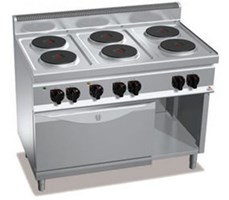 Bếp âu 6 có lò nướng dùng điện Berto’s E7P6+FE1