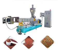 Dây chuyền máy đùn sản xuất thức ăn cho cá 