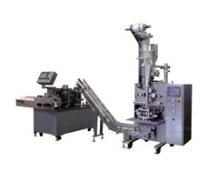 Tổ hợp máy đóng gói trà túi tam giác Kolner DXDC50B (hàn siêu âm, 2 lớp túi, cân định lượng)