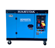 Máy Phát Điện Chạy Dầu 8KW Hakuda HKD8000P3A 3 Pha