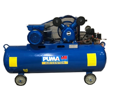 Máy Nén Khí Dây Đai 4HP 200L Puma 1 Pha Áp 12.5 bar