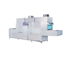 Máy rửa khay bát chén công nghiệp băng tải dùng hơi PMFE-600S Prime