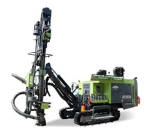Crawler gắn áp suất cao DTH đá thổi khoan với bộ thu bụi JC103A