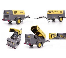 Máy nén khí di động Atlas Copco kiểu bôi trơn để khoan giếng nước lỗ sâu XAMS850Cd