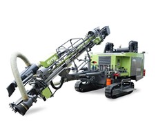 Máy diesel Crawler DTH khoan với máy nén tích hợp để thổi đá JC106A 