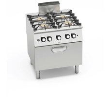 BẾP 4 BẾP VỚI LÒ NƯỚNG GAS 2/1 GN SG7F4+FG