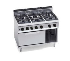 BẾP 6 LÒ VỚI LÒ NƯỚNG GAS 2/1 G7F6+FG / G7F6P+FG 