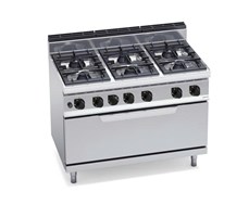 BẾP 6 LÒ VỚI LÒ NƯỚNG GAS LỚN G7F6+T / G7F6P+T