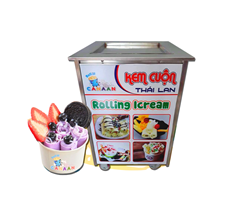 Máy Làm Kem Cuộn Mini Canaan 