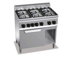 BẾP GAS 6 BẾP KÈM LÒ GAS 1/1 G6F6PW+FG1