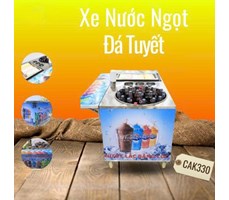 Xe làm kem lắc băng cốc có khay đựng kem CAK330