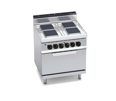 Bếp điện 4 mặt vuông với lò nướng điện 2/1 E7PQ4+FE 