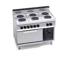 Bếp điện 6 mặt tròn với lò nướng điện 2/1 E7P6+FE