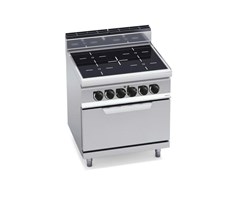 Bếp hồng ngoại 4 vùng nấu với lò nướng điện 2/1 E7P4/VTR+FE