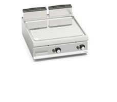 Bếp nướng gas - Mặt nướng có rãnh, làm bằng thép không gỉ LXG9FR8-2/CPD