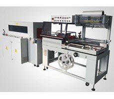 Máy đóng gói và cắt loại L tự động, Máy đóng gói co FL-5545TBA + SM-5030LX 