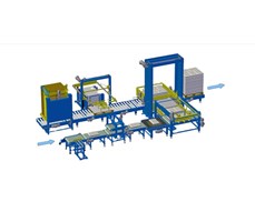 Dây chuyền đóng gói pallet tự động để đóng gói thùng carton YUPA-2100-Z