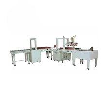 Dây chuyền dán thùng carton có đóng đai 2 lần MK-APLCSS03