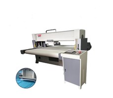 Máy dập thủy lực đầu cắt di chuyển tự động CNC ứng dụng trong dệt may DT-768-50T