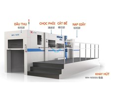 Máy bế carton tự động cấp phôi con lăn (Hoặc tùy chọn hút dưới hoặc trên) WH-1500ss/1650ss 