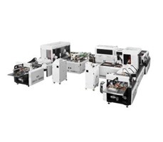 Máy làm bìa cứng tự động liên hoàn (Dán sắt, dán giấy lót) QFM-600BY