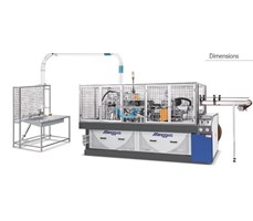 Máy làm tô bát giấy đáy vuông (50-60sp/phút) MG-GB-800-F 