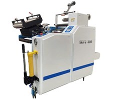 Máy cán màng tem nhãn dạng cuộn (Chỉnh lệch tự động) SKFJ-350