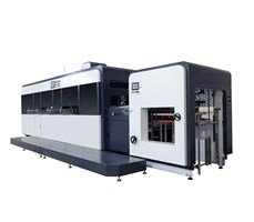 Máy bế hộp pet tự động (2 trạm bế gân và đứt tách rời, bế cao tần) SZCL-850 