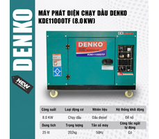 Máy phát điện chạy dầu DENKO - KDE11000TF (8.0KW) 