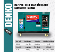 Máy phát điện chạy dầu DENKO - KDE9600TF (6.3KW) 