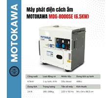 Máy phát điện chạy dầu MOTOKAWA - MDG8000SE (6.5KW) 