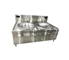 BẾP TỪ ĐÔI CHẢO LÕM LIỀN 20KW OKASU OKS-202LL 