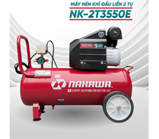 Máy Nén Khí 50L Đầu Liền 2 Tụ Nakawa NK-2T3550E