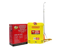 Máy Phun Thuốc Trừ Sâu, Côn Trùng Điện Oshima OS20 Ắc Qui Vàng