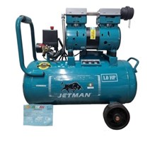 Máy Nén Khí Không Dầu Jetman 1Hp 24L JM-580 Rơ Le Thường