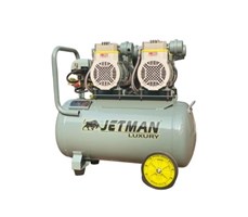 Máy Nén Khí Không Dầu Jetman 4Hp 50L NKF-1600x2T50 Lên Hơi Nhanh