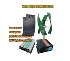 Hệ thống lai gió mặt trời thẳng đứng 800W 12V-48V với biến tần độc lập và bộ điều khiển lai MPPT