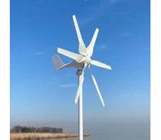 Máy phát điện tuabin gió nằm ngang 6 cánh SUN 400W 800W 12V 24V