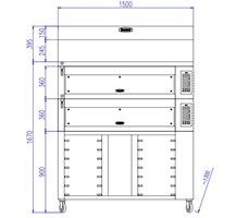 Lò nướng bánh Bresso HBWO-3002-ZS2