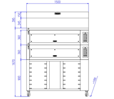 Lò nướng bánh Bresso HBWO-3002-ZS2